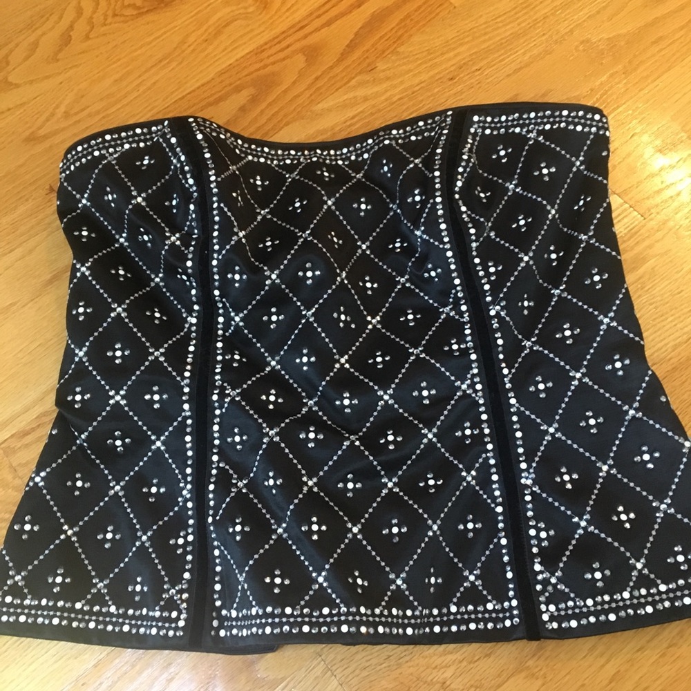 WHBM strapless beaded top